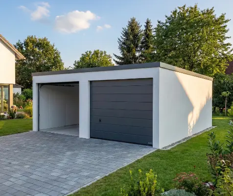 Doppelgarage mit Sektionaltor