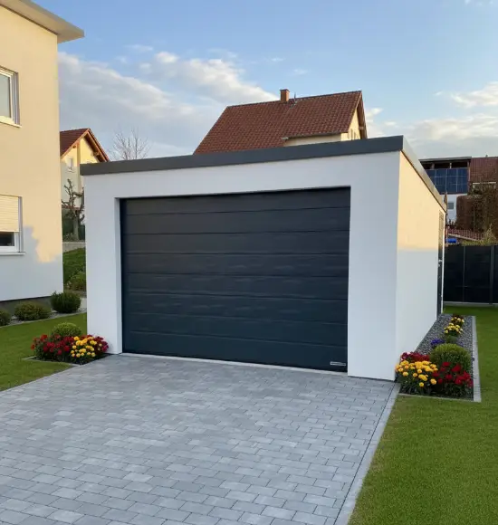 Garage mit Sektionaltor