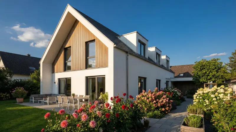 Satteldach Fertighaus